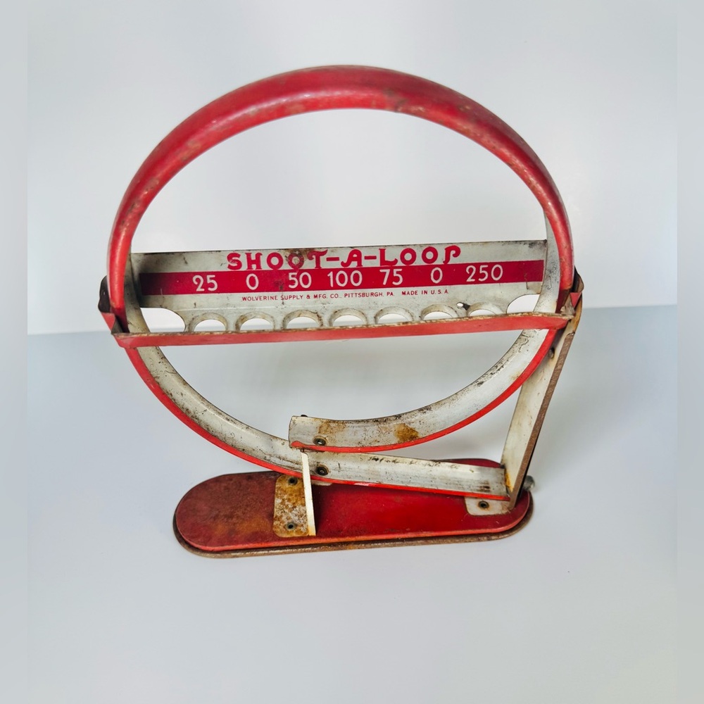Vintage "Shoot-A-Loop" Game Piece — 1930s/1940s Marble Game by Wolverine